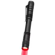 RED Mini Light Pen Micro Penlight Small LED Torch Tactical Flashlight Bright