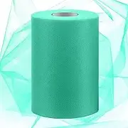 Swpeet 6 Inch by 100 Yards Mint Green Tulle Fabric Roll, Fabric Spool Tulle Ribbon, Tulle Ribbon Sheer Mesh Netting Polyester Spool for DIY Birthday Party Wedding Decorations Christmas Craft Supplies