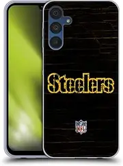 Head Case Designs Officially Licensed NFL Distressed Look Pittsburgh Steelers Logo Gel Case [Military Grade Protection] Compatible with Samsung Galaxy A15