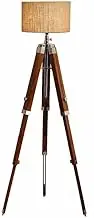 Nautical Wood Floor Lamp Victorian Wooden Tripod Shade lamp Vintage Living Room lamp Bedroom Home Decor Lamps 3 Fold Stand Christmas
