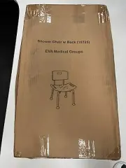 New - EVA Medical Shower Bath Chair Stool Seat with Removable Back 10725/DL