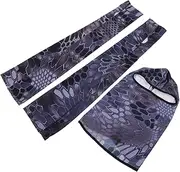 Multi-use Outdoor Sports Cycling Head Hat Face Mask and Arm Sleeves Ice Silk for Comfort Uv Protection