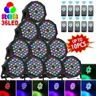 36LED Par Light RGB Stage Light Lighting DMX512 Bar Party Disco Light Remote DJ