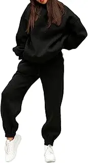 [Generic] Women's Two Piece Hoodie Tracksuits Set Long Sleeve Pullover Pants Sweatsuits Jogging Outfit