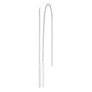 Sterling Silver Polished Bar Threader Earrings