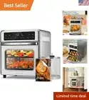 11 in 1 Stainless Steel Air Fryer Oven 13Qt Rotisserie Toast Bake Cook Fast