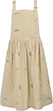 Surblue Cross Back Aprons for Women with Pockets Cute Japanese Cotton Kitchen Aprons Waterproof Pinafore Dress for Painting Cleaning Cooking Gardening