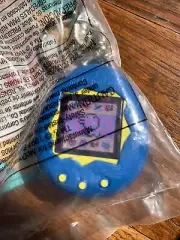 Tamagotchi Light Up Keychain Bandai Blue McDonald Toy Travel Gift Backpack New
