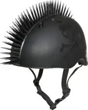 Krash Jolly Roger Mohawk Helmet Youth 8+ Years Black 12.6 x 7.9 x 8.7 inches