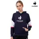 【LE COQ SPORTIF 法國公雞】潮流生活連帽T恤-男女款-藏青色-LWS23832