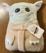Star Wars Grogu Character Baby/Child Blanket 30x40 NWT Converts Into Plush