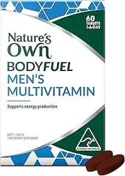 Nature's Own Bodyfuel Men's Multivitamin Tablets 60 - Supports Energy Production, Healthy Immune System Function & Male Reproductive System Health