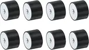 uxcell 8Pcs 30 x 20mm M6 Thread Female Rubber Mounts, Vibration Isolators, Replaces Anti Vibration Pads Flat Silent Block Base Block