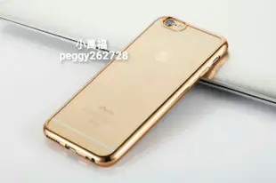 五色電鍍TPU手機殼 金屬邊框 超薄 電鍍軟殼 透明清水套 iPhone6 plus iPhone6S手機保護套 保護套