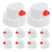 10 Pcs Aerosol Can Nozzle Spray Paint Replacement Caps Durable Tips