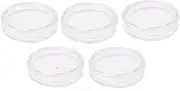 5Pcs Transparent 38.6mm Round Acrylic Coin Case Storage Box Capsule Container Storage Box for Silver 2 oz, Coin Collection Supplies, Coin Trays and Coin Boxes, Money Handling Products Office Products