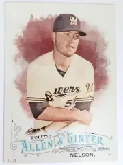 2016 Topps Allen & Ginter Jumbo 5x7 Jimmy Nelson Brewers 95 #’d 14/49