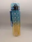 Sports Motivational Drinking Water Bottle With Time Marker 32 Oz BPA Free