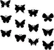 SHINEOFI 12pcs Butterfly Paper DIY Decorative for Creative Painting Safe for Classroom Activities and Parties