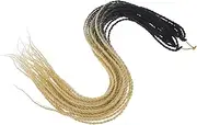 Baluue Ponytail Braid Wigs Colored Black Thick Dark Braiding Hair Accessories Braided Synthetic Ponytail Extension Covers Ponytail Hair Extensions Colored Wigs Ponytail Wigs Hairpiece