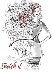 Sketch It: Essential Fashion Sketchbook with Female Figure Templates Pose Front&Back. Easy Way to Create Your Styles and Build Portfolio Like A Pro