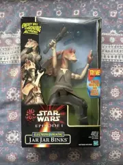 Hasbro 1999 JAR JAR BINKS Talking Electronic 12" Figure Star Wars Episode 1