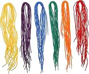 MOKKHNB 60Pcs DIY Beading Laces for Casual Shoes Durable Polyester Threading Projects Vibrant Colors for Multipurpose Decorative Shoelaces for Daily Use