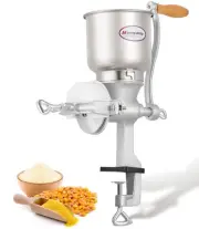 Corn Grinder Mill Cast Iron Grain Mill Hand Grinder with Large Hopper for corn