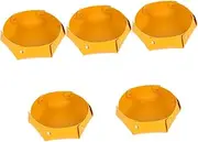 SAFIGLE 5pcs Dice Storage Box Foldable Desktop Tray Pu Dice Holder Desk Organizers Stylish and Practical for Office