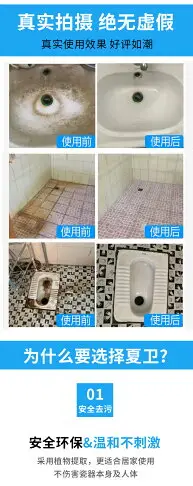 兩瓶瓷磚清潔劑草酸強力去污家用衛生間廁所地磚地板浴室除垢清洗