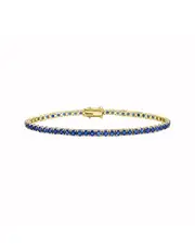 Forever Creations Signature Collection 14K 5.40 ct. tw. Diamond & Sapphire Bracelet NoSize NoColor