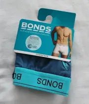 Bonds Mens MZVJVG FWD Blue Coloured GuyFront Trunk Brief Size M New