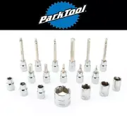 Park Tool SBS-1.2 Socket and Bit Set 3/8" Drive Long Drive Torx 5mm 6mm 8mm Hex