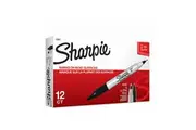 Sharpie Twin Tip Prmanent Marker Black Np Box Of 12