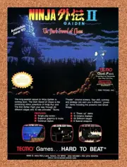 Ninja Gaiden II NES Original 1990 Ad - Nintendo Video Game Promo