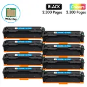8PK Cyan Toner Fits for HP CF411A LaserJet Pro M452dw M477fdn M477fdw M477fnw