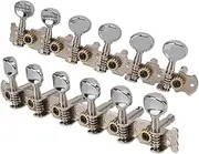 Guitar Tuning Key Metal Resistant Tuning Peg with Screws and Sockets for Acoustic Guitar