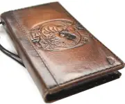 Genuine Leather case fo Iphone 14 13 12 11 Pro Max Wallet Book Vintage Reindeer