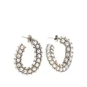 [ISABEL MARANT] ISABEL MARANT Ring earrings with rhinestones Woman One Size One Size Silver