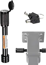 Tow Hitch Lock – Heavy-Duty Carbon Steel Trailer Hitch Pin Lock, Fits 2-Inch Receiver | Anti-Theft Hitch Lock with Two Keys, Weather-Resistant Design, Easy Installation, Secure Protection for Trailers