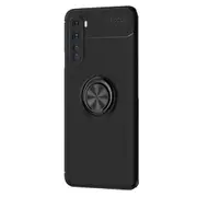 Case for Oneplus 8 Soft Silicone Shell Coque Metal Ring Stand Mobile Phone Case Cover Capa
