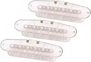 LIGIGWASH 3pcs Transparent Humbucker Bobbin for Guitar Pickups Durable Side Screws Easy Installation for Custom Bass Pickup Makers Accessories