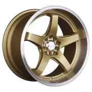 XXR 555 17x8 5x100/5x114.3 +35ET 73.1CB Hyper Gold / ML Wheel