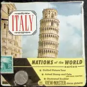 1950's ITALY with Coin & Stamp 3d View-Master 3 Reel Packet SEALED
