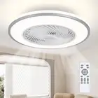 20'' Ceiling Fans with Lights, Low Profile Ceiling Fan with Light and Remote,...