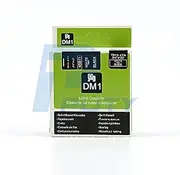 IDIK White on Black Tape Label Compatible for DYMO 45811 D1 19mm 7M 3/4" X 23'