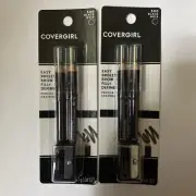 500 Black CoverGirl Brow Fill & Define Pencil Pack Of 2 New Easy Breezy 4 Pencil