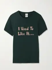 [RE/DONE] RE/DONE - 90s Printed Recycled Cotton-jersey T-shirt - Green - small small Green