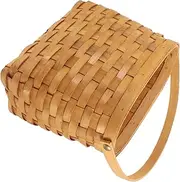 KITANDOVE Decorative Woven Hand Made Basket for Flowers and Plants Elegant Small Garden Gathering Basket with Handle for Weddings and Home Versatile Storage