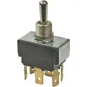 Toggle Switch DPDT 25A 12-36V 6 Terminal On-On 15/32" Mounting